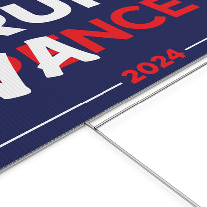 Trump Vance 2024 Plastic Yard Sign