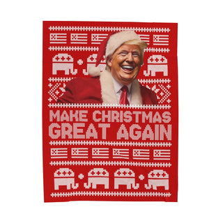 Make Christmas Great Again Plush Blanket