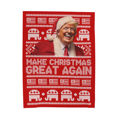 Make Christmas Great Again Plush Blanket
