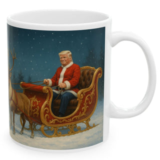 North Pole "Under New Management" Trump Santa 11oz Ceramic Mug