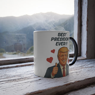 Heat Activated Best President Ever Trump Mug