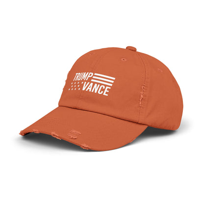 Trump Vance Flag Distressed Cap