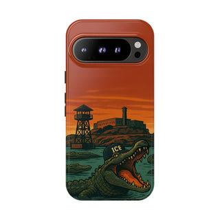 Alligator Alcatraz Hard Shell Tough Phone Case
