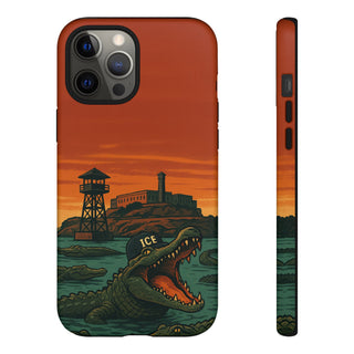 Alligator Alcatraz Hard Shell Tough Phone Case