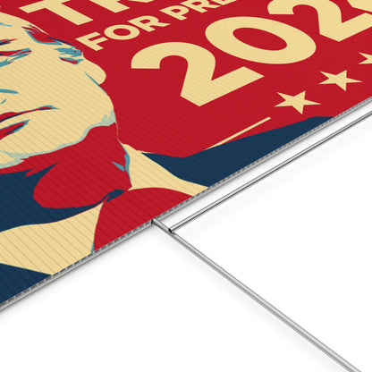 Trump For President 2024 Yard Sign