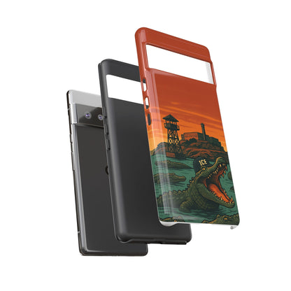 Alligator Alcatraz Hard Shell Tough Phone Case