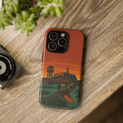 Alligator Alcatraz Hard Shell Tough Phone Case