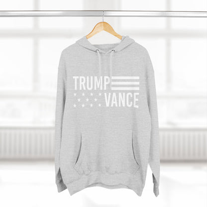 Trump Vance Flag Fleece Hoodie