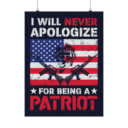 I Will Never Apologize Poster
