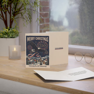 America's 250th Anniversary Christmas Cards (1, 10, 30, and 50pcs)