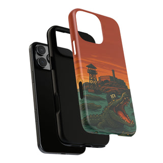 Alligator Alcatraz Hard Shell Tough Phone Case