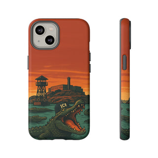 Alligator Alcatraz Hard Shell Tough Phone Case