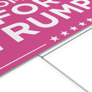 Women For Trump Yard Sign