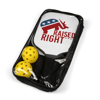 Raised Right Pickleball Paddle Set
