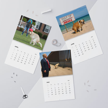 Pooping Pooches Owning Liberals 2026 Calendar - Funny Calendar & White Elephant Gag Gift