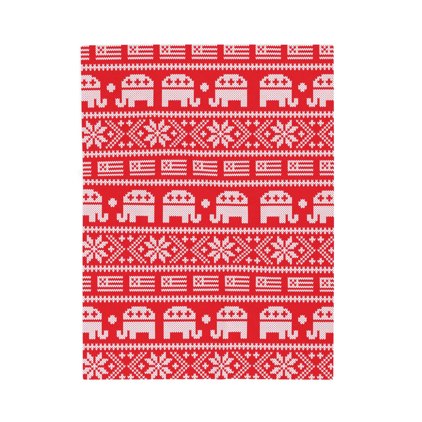 Republican Christmas Pattern Plush Blanket