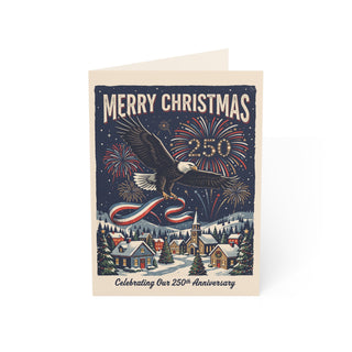 America's 250th Anniversary Christmas Cards (1, 10, 30, and 50pcs)