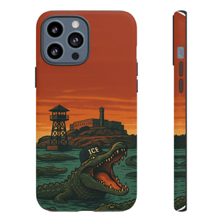 Alligator Alcatraz Hard Shell Tough Phone Case