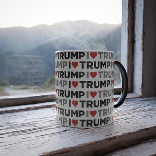 Heat Activated I <3 Trump Mug
