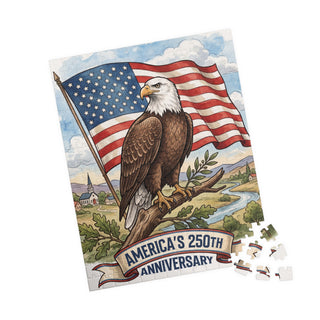 America's 250th Anniversary Eagle Puzzle - Patriotic Jigsaw
