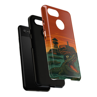 Alligator Alcatraz Hard Shell Tough Phone Case