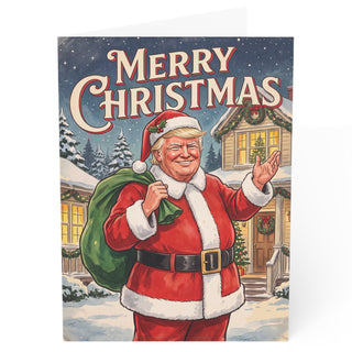 "Merry Christmas!" Trump Santa Christmas Cards (1, 10, 30, and 50pcs)
