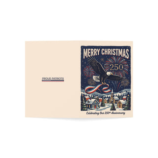 America's 250th Anniversary Christmas Cards (1, 10, 30, and 50pcs)