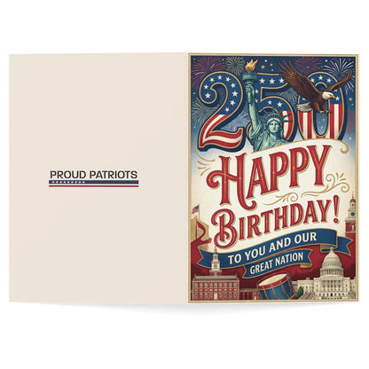 America's 250th Anniversary Birthday Card