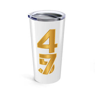 MAGA White and Gold Tumbler 20oz
