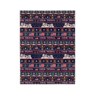 USA 250th Sweater Style Microfiber Blanket