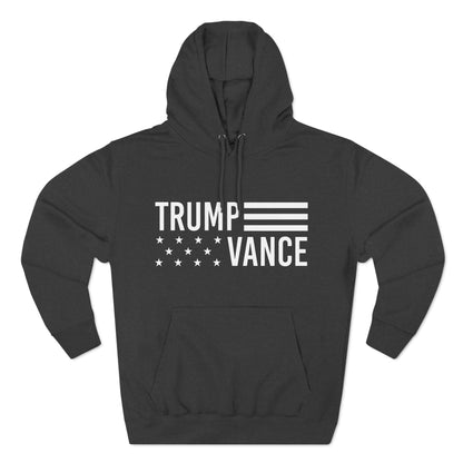 Trump Vance Flag Fleece Hoodie