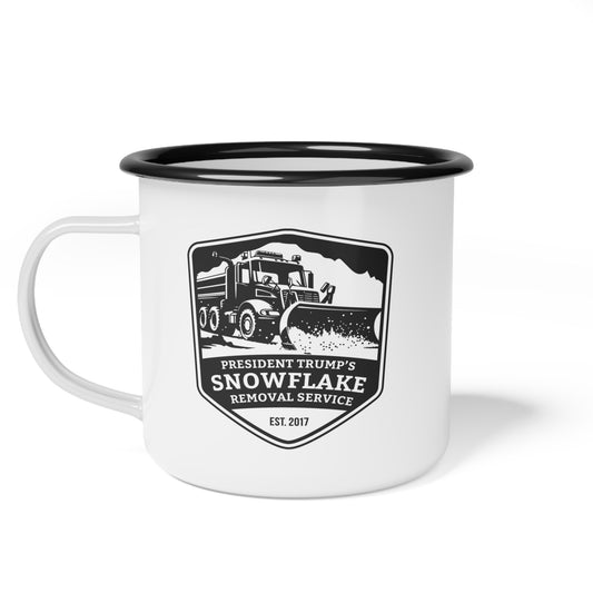 President Trump's Snowflake Removal Service Enamel Mug