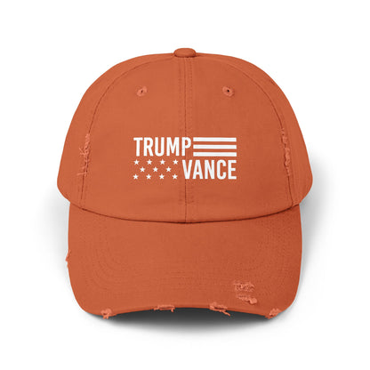 Trump Vance Flag Distressed Cap