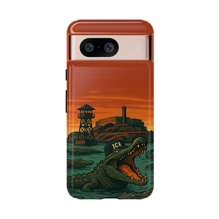 Alligator Alcatraz Hard Shell Tough Phone Case