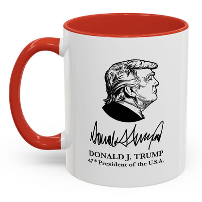 Donald J. Trump 47th President of the U.S.A. Accent Mug