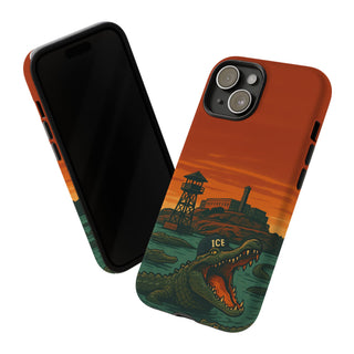 Alligator Alcatraz Hard Shell Tough Phone Case