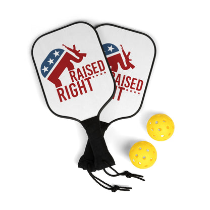 Raised Right Pickleball Paddle Set