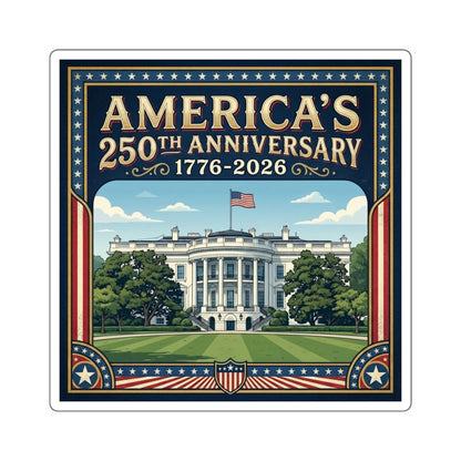 White House - America 250th Anniversary Square Sticker