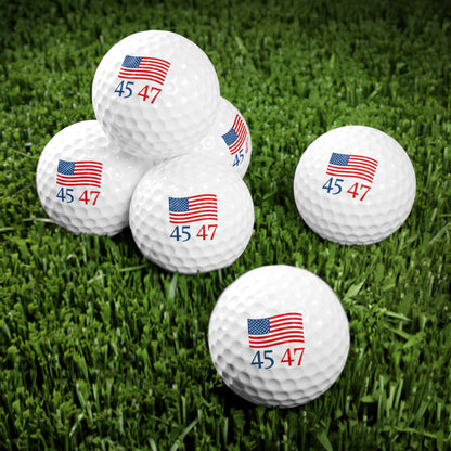 45/47 USA Flag Golf Balls (6 Pack)