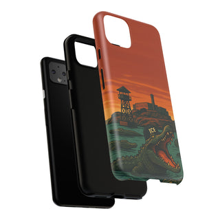 Alligator Alcatraz Hard Shell Tough Phone Case