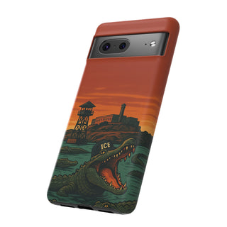 Alligator Alcatraz Hard Shell Tough Phone Case