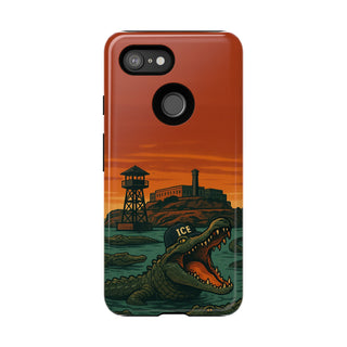 Alligator Alcatraz Hard Shell Tough Phone Case