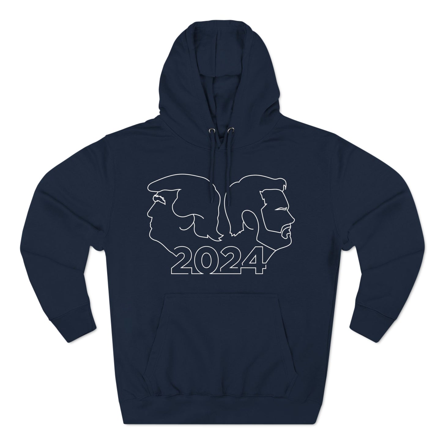 Trump Vance Line Art Fleece Hoodie