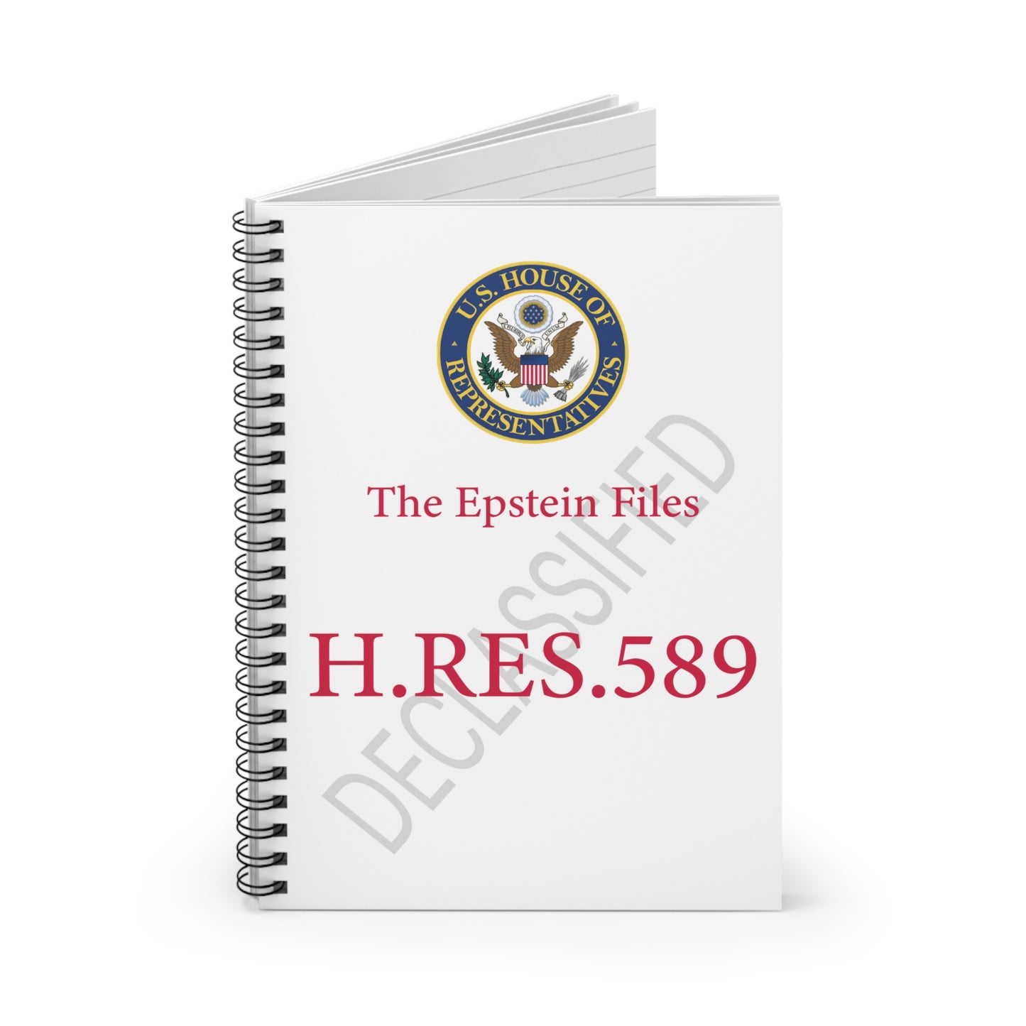 The Epstein Files Spiral Notebook