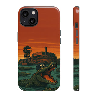 Alligator Alcatraz Hard Shell Tough Phone Case