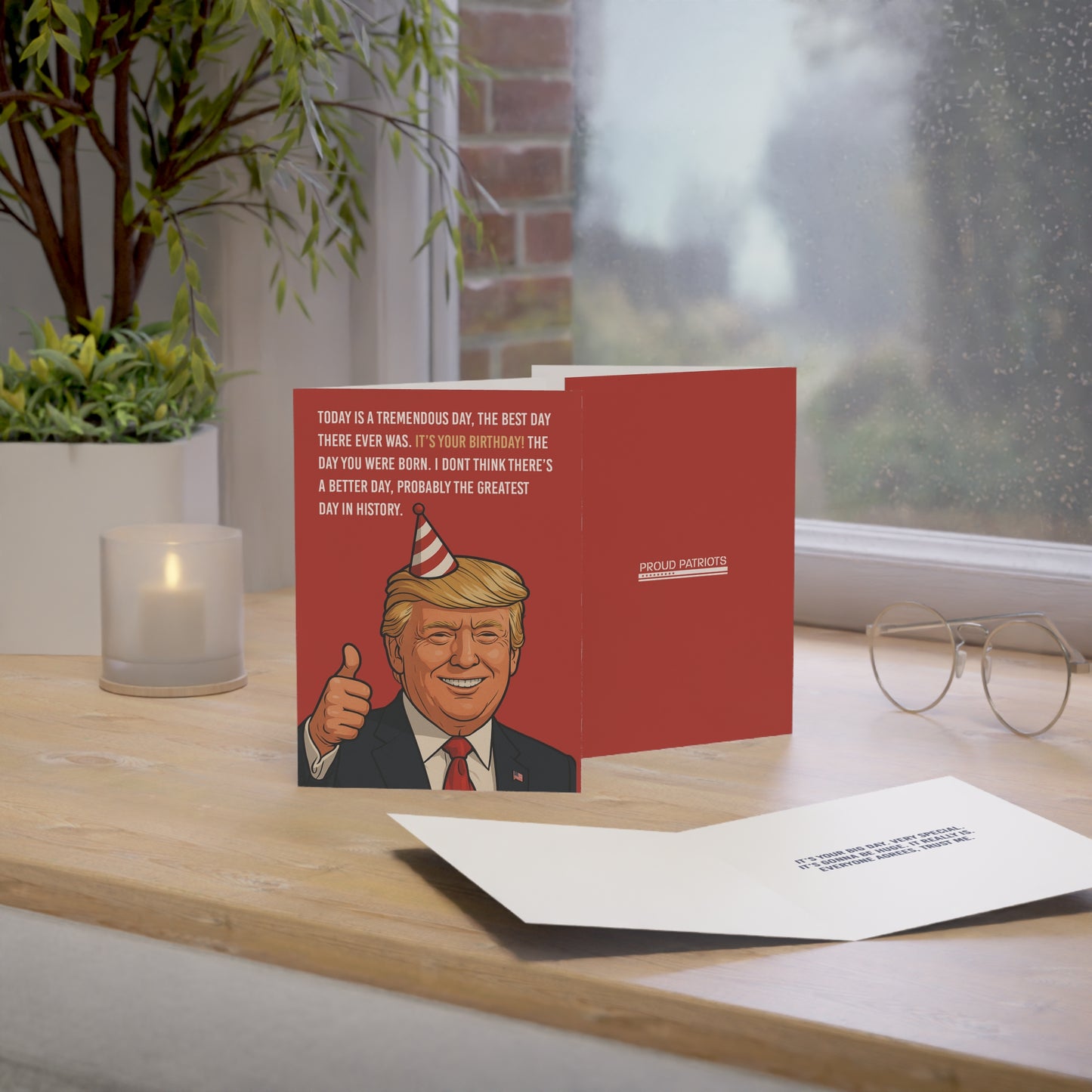 Today Is A Tremendous Day, The Best Day There Ever Was - President Trump Birthday Card