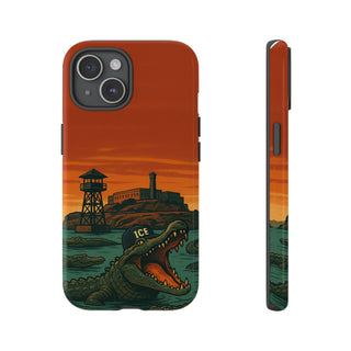 Alligator Alcatraz Hard Shell Tough Phone Case