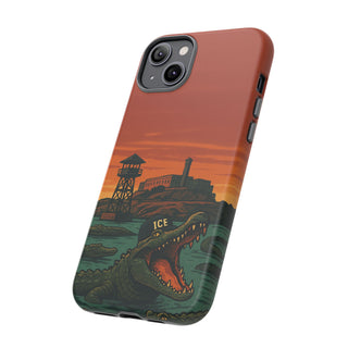 Alligator Alcatraz Hard Shell Tough Phone Case