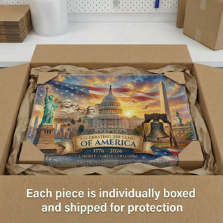 America's 250th Anniversary Monuments Canvas (24"x 16")