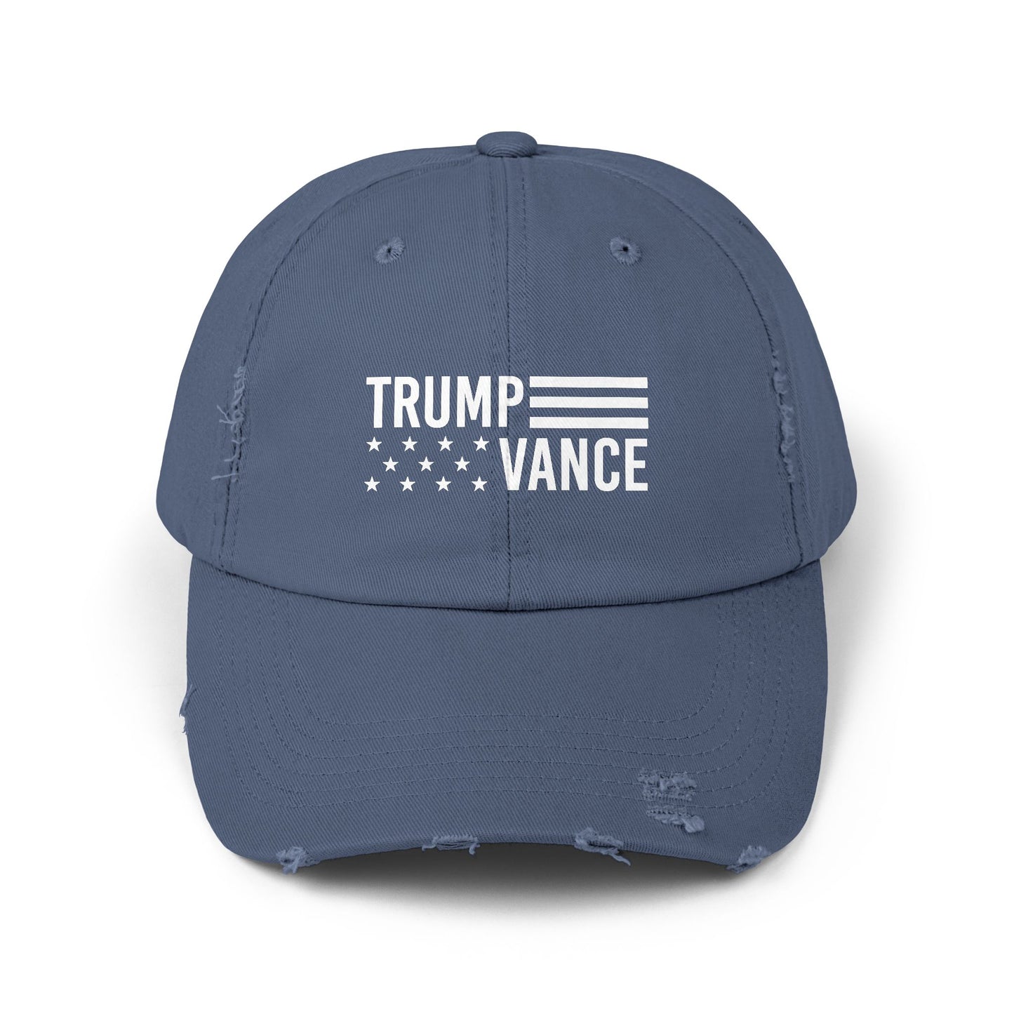 Trump Vance Flag Distressed Cap